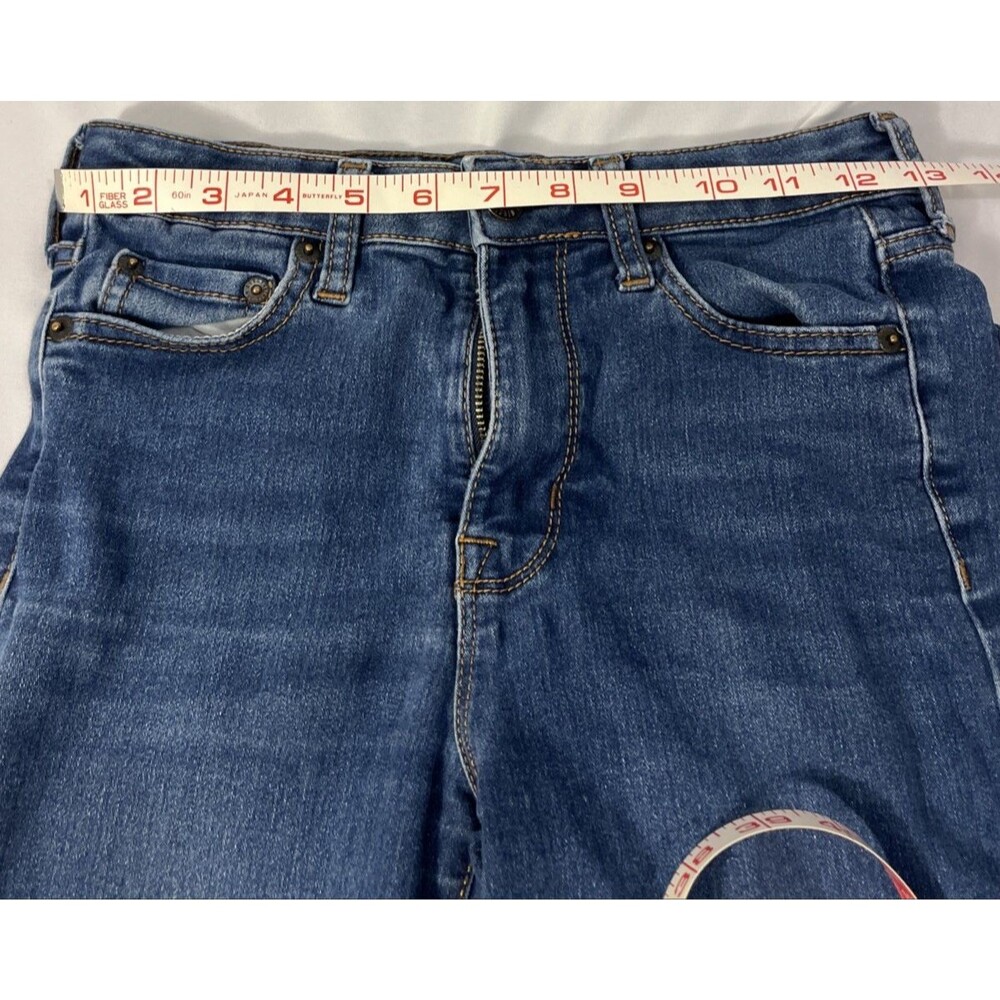 AEROPOSTALE JEANS WOMEN'S HIGH-WAISTED JEGGING SZ 2 LONG BLUE DENIM - Picture 9 of 13
